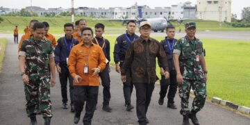Mendarat di Lanud Soewondo, Satgas R3P Siap Percepat Rehabilitasi Pascabencana Sumatera