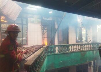 Si Jago Merah Membara di Kawasa Multatuli Medan Maimun, 5 Rumah Ludes Terbakar