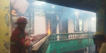 Si Jago Merah Membara di Kawasa Multatuli Medan Maimun, 5 Rumah Ludes Terbakar