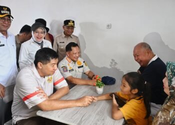 Wagub Sumut Surya Tinjau Progres 227 Unit Huntap Tapsel Bersama Bersama Mendagri dan Menteri PKP