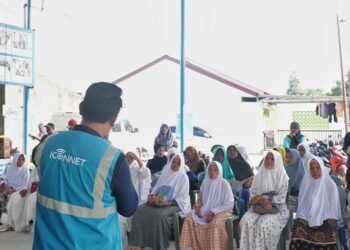 Wujudkan Kepedulian Sosial, ICONNET Dukung Layanan Kesehatan Balita dan Lansia di Deli Serdang