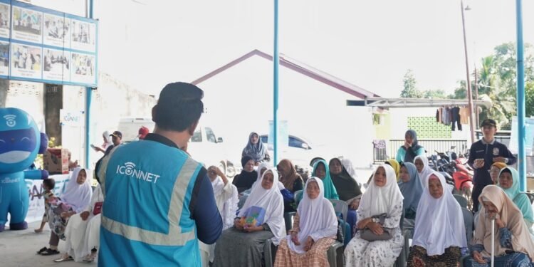Wujudkan Kepedulian Sosial, ICONNET Dukung Layanan Kesehatan Balita dan Lansia di Deli Serdang