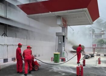 Pertamina Patra Niaga Sumbagut Perkuat Kesiapsiagaan Penanganan Kebakaran SPBU Melalui Simulasi Penanggulangan Keadaan Darurat (PKD) di Padang