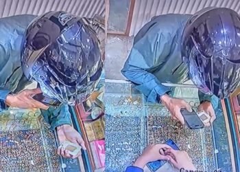 Dua Keping Emas Antam Senilai Rp400 Juta Digasak Pria Bermasker dari Toko di Jalan Katamso Medan