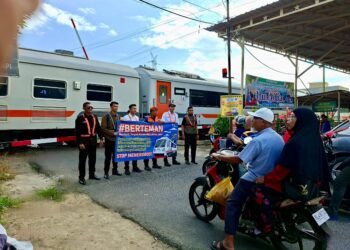 KAI Bandara Tingkatkan Keselamatan Jalur Medan–Binjai Lewat Sosialisasi Intensif
