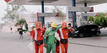 Perkuat Aspek Keselamatan, Pertamina Patra Niaga Regional Sumbagut Gelar Simulasi Tanggap Darurat di Aceh Besar