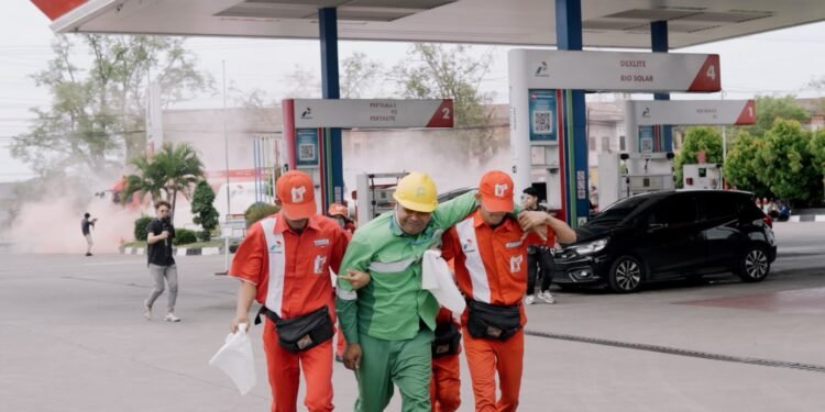 Perkuat Aspek Keselamatan, Pertamina Patra Niaga Regional Sumbagut Gelar Simulasi Tanggap Darurat di Aceh Besar