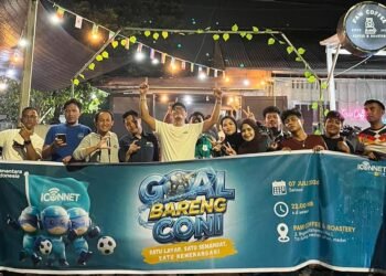ICONNET Pererat Hubungan dengan Pelanggan Lewat Nonton Bareng di Medan