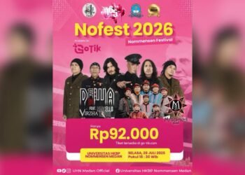 Siap-siap Bernyanyi Bersama! Dewa 19 dan Marsada Band Meriahkan NO FEST 2026 di Kampus UHN Medan