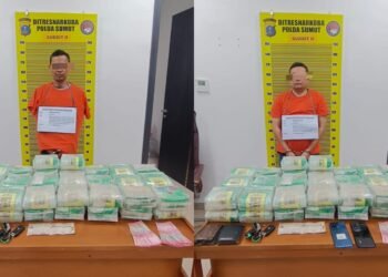 Sabu 44 Kg Disembunyikan di Pintu Mobil, Polisi Tangkap Dua Kurir Asal Medan di Langkat