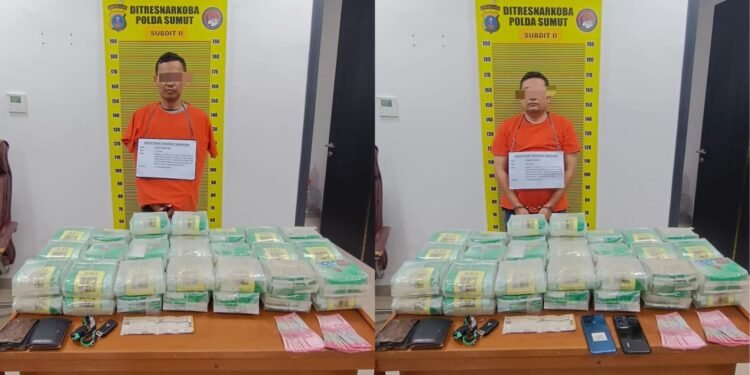 Sabu 44 Kg Disembunyikan di Pintu Mobil, Polisi Tangkap Dua Kurir Asal Medan di Langkat